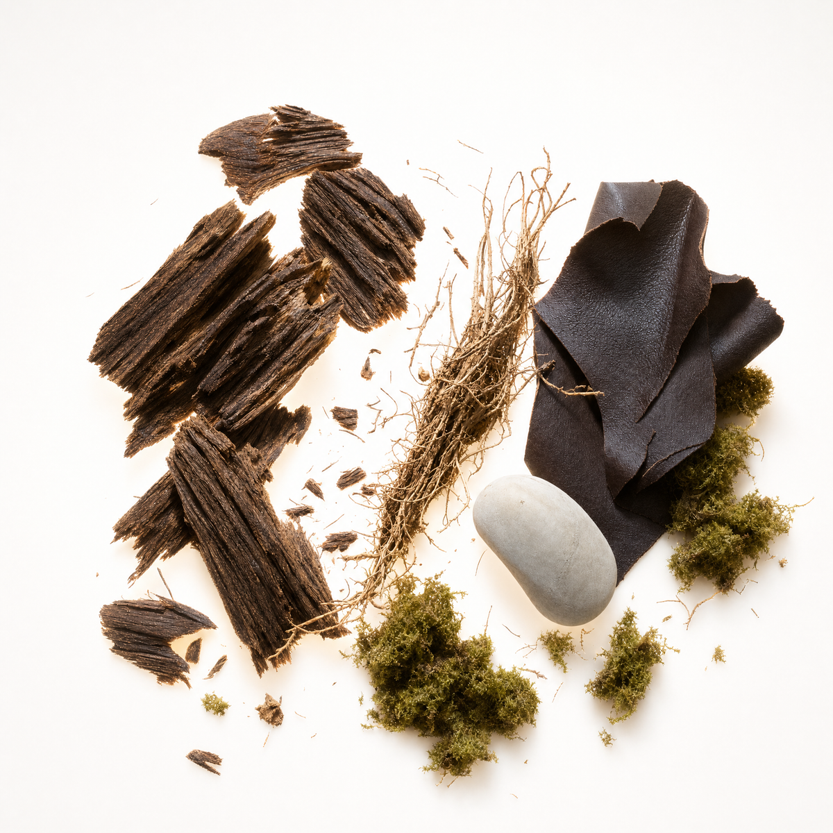 Base - Oud, Leather & Musk, Vetiver & Moss
